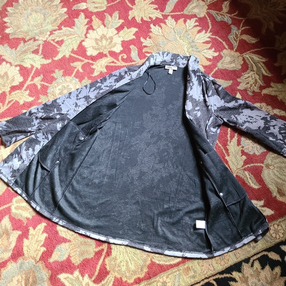 Open lightweight floral smart cardigan jacket - Picture 4 of 9